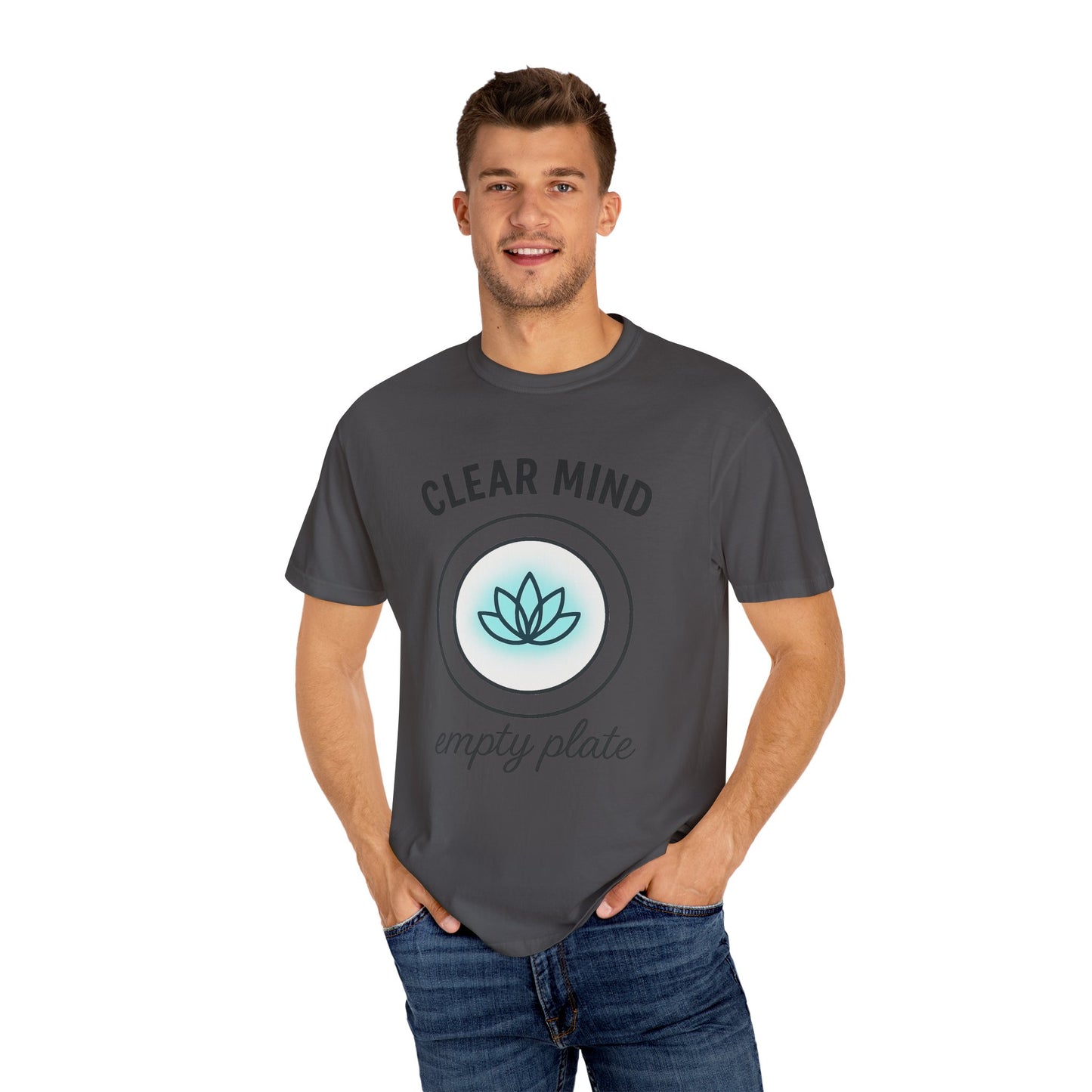 Mindful Lotus Unisex T-shirt for Fasting and Meditation, Faith-Based Theme, Gift For Believers, Gift for Friends, Sport Lovers