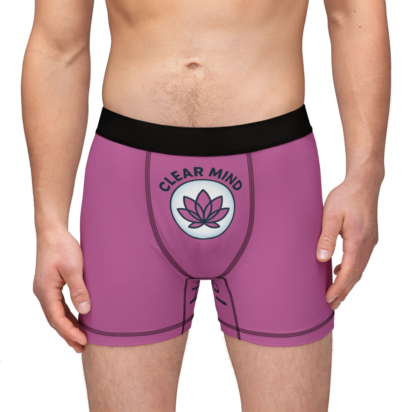 Meditation boxers with lotus plant design for mindful living
