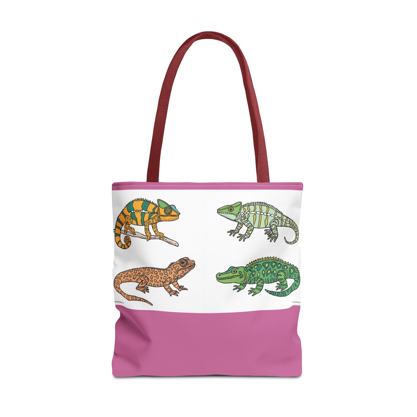 Colorful Lizard Tote Bag, Reptile Lover Gift, Eco-Friendly Shopping Bag, Beach Bag, Animal Print Purse