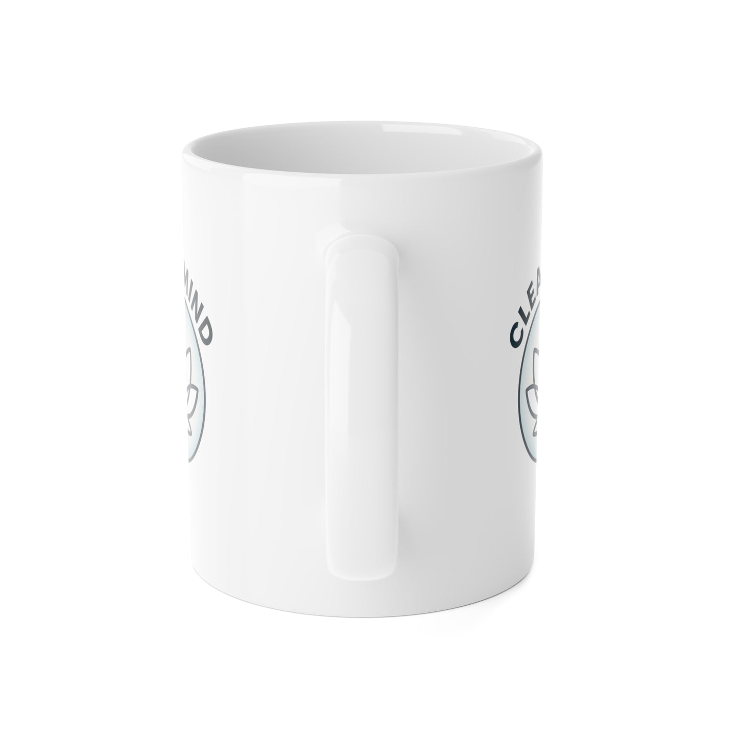 Mindfulness coffee mug with lotus flower design for yogis and meditation