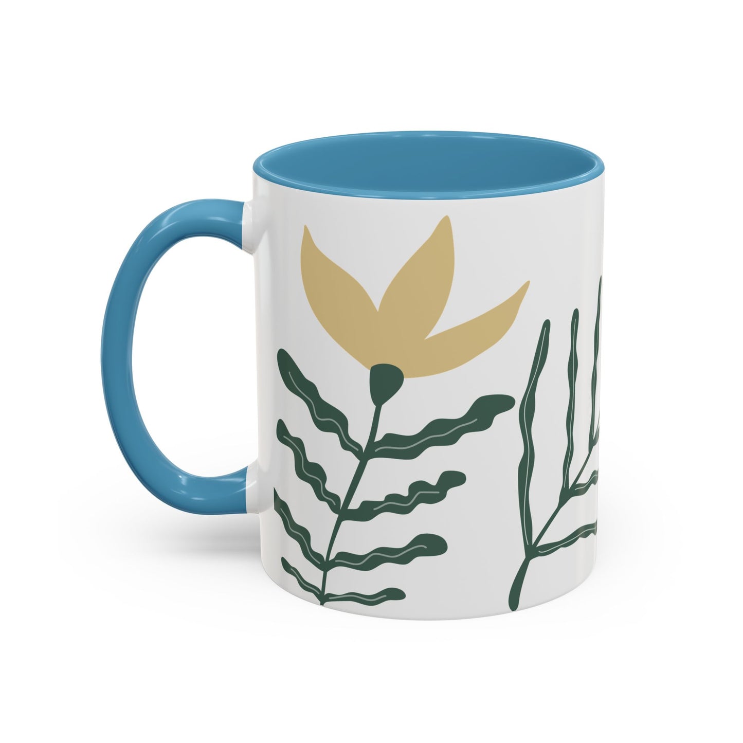 Botanical Accent Coffee Mug - 11oz - Perfect Gift for Plant Lovers