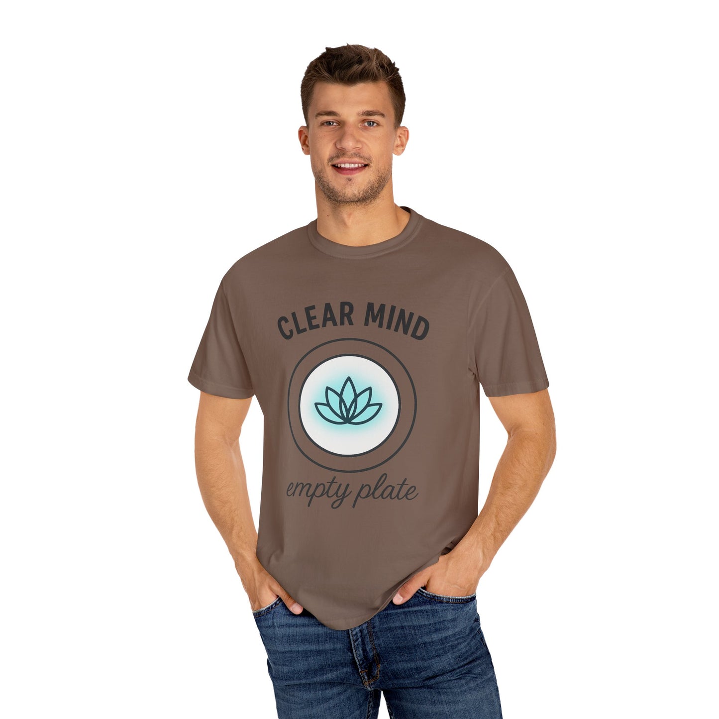 Mindful Lotus Unisex T-shirt for Fasting and Meditation, Faith-Based Theme, Gift For Believers, Gift for Friends, Sport Lovers