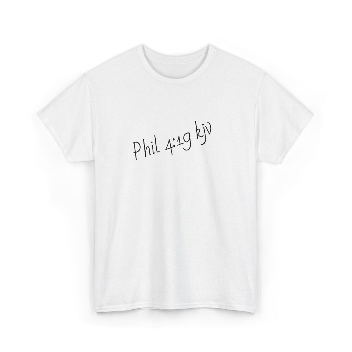 Scripture t-shirt with Philippians 4:19 KJV Bible verse