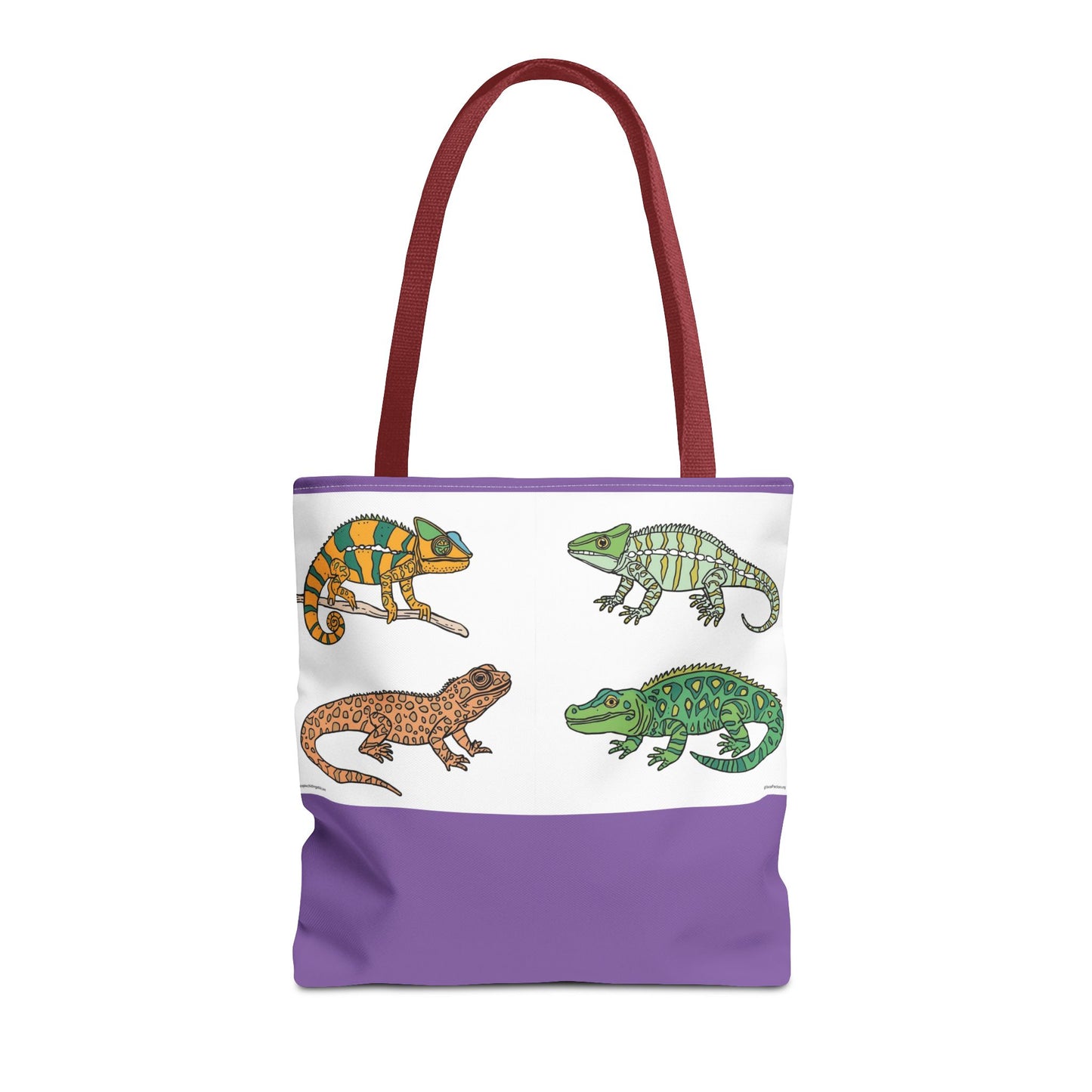 Colorful Lizard Tote Bag, Reptile Lover Gift, Eco-Friendly Shopping Bag, Beach Bag, Animal Print Purse
