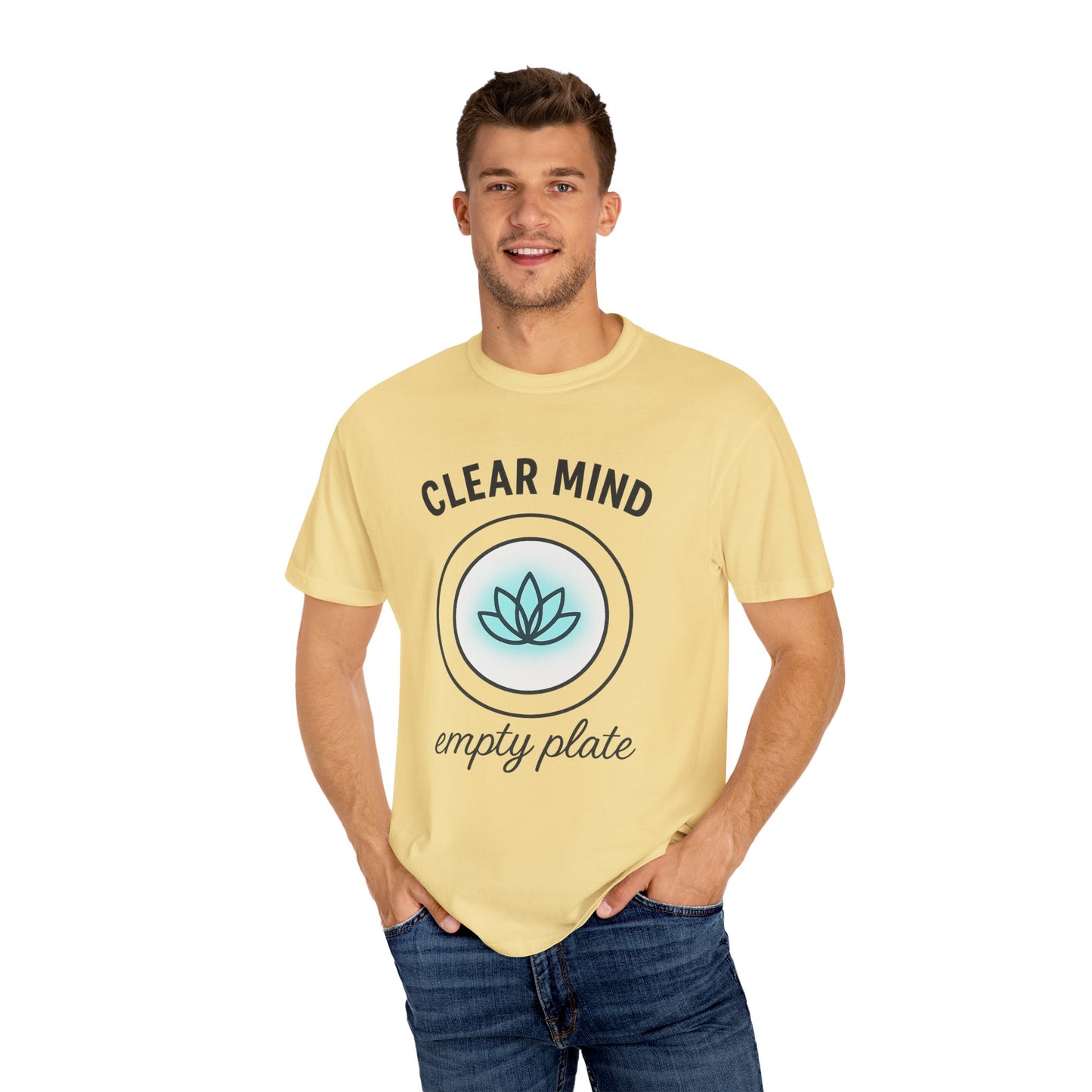 Mindful Lotus Unisex T-shirt for Fasting and Meditation, Faith-Based Theme, Gift For Believers, Gift for Friends, Sport Lovers