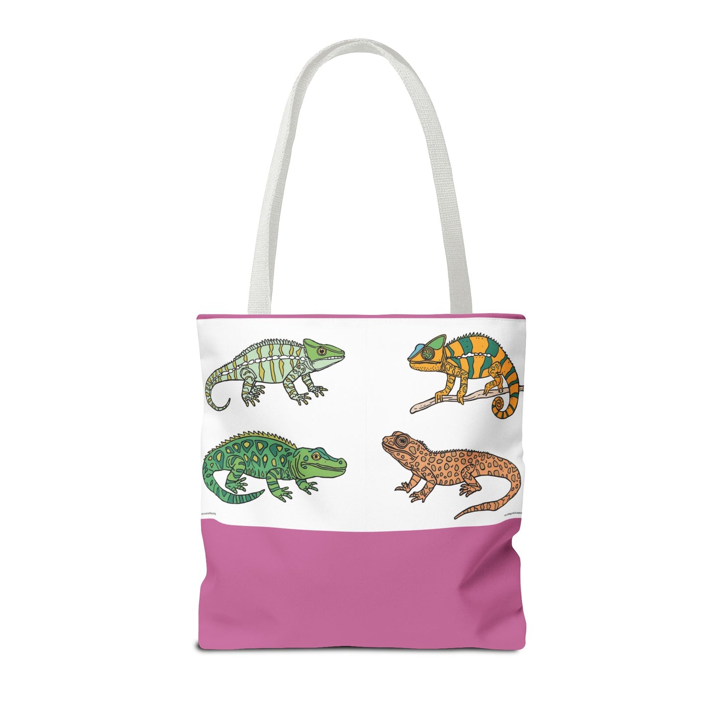 Colorful Lizard Tote Bag, Reptile Lover Gift, Eco-Friendly Shopping Bag, Beach Bag, Animal Print Purse