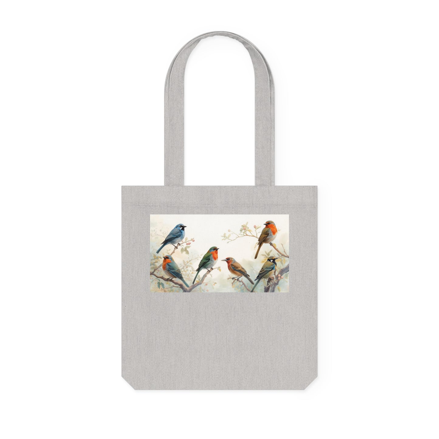Nature-Inspired Woven Tote Bag | Clear Mind Design | Eco-Friendly Carryall, Shopping Bag, Bird Lover Gift, Gardening Tote, Boho Bag