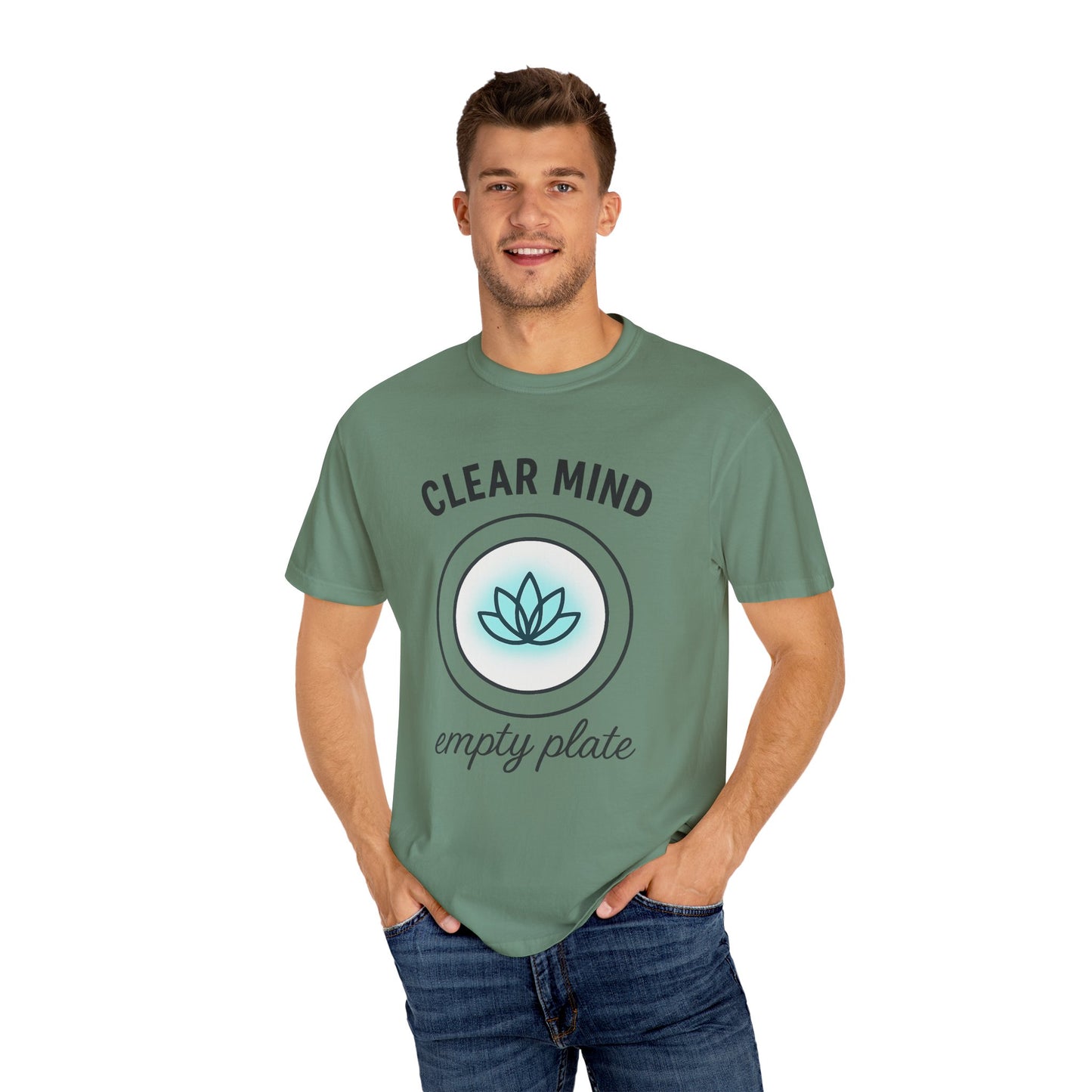 Mindful Lotus Unisex T-shirt for Fasting and Meditation, Faith-Based Theme, Gift For Believers, Gift for Friends, Sport Lovers