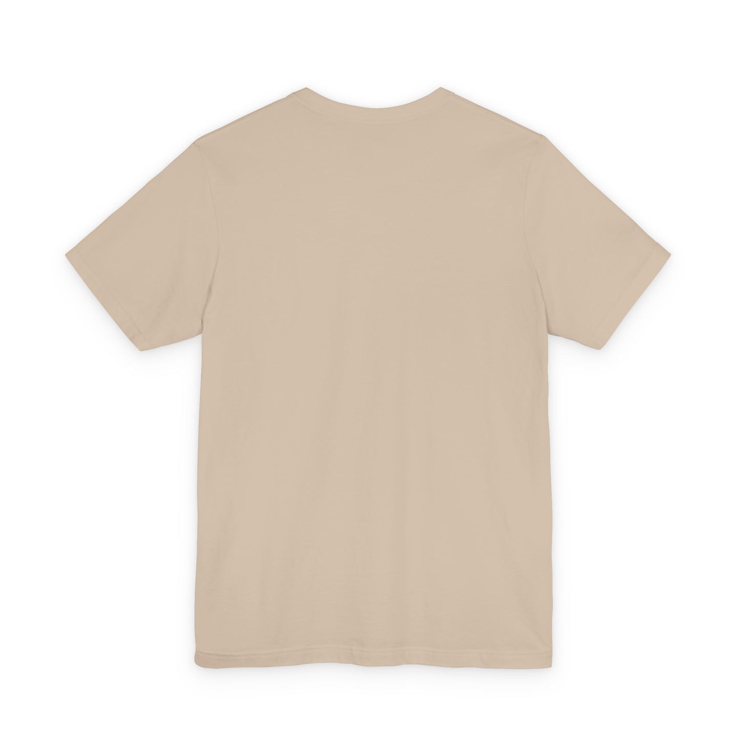 Beige t-shirt on a white background
