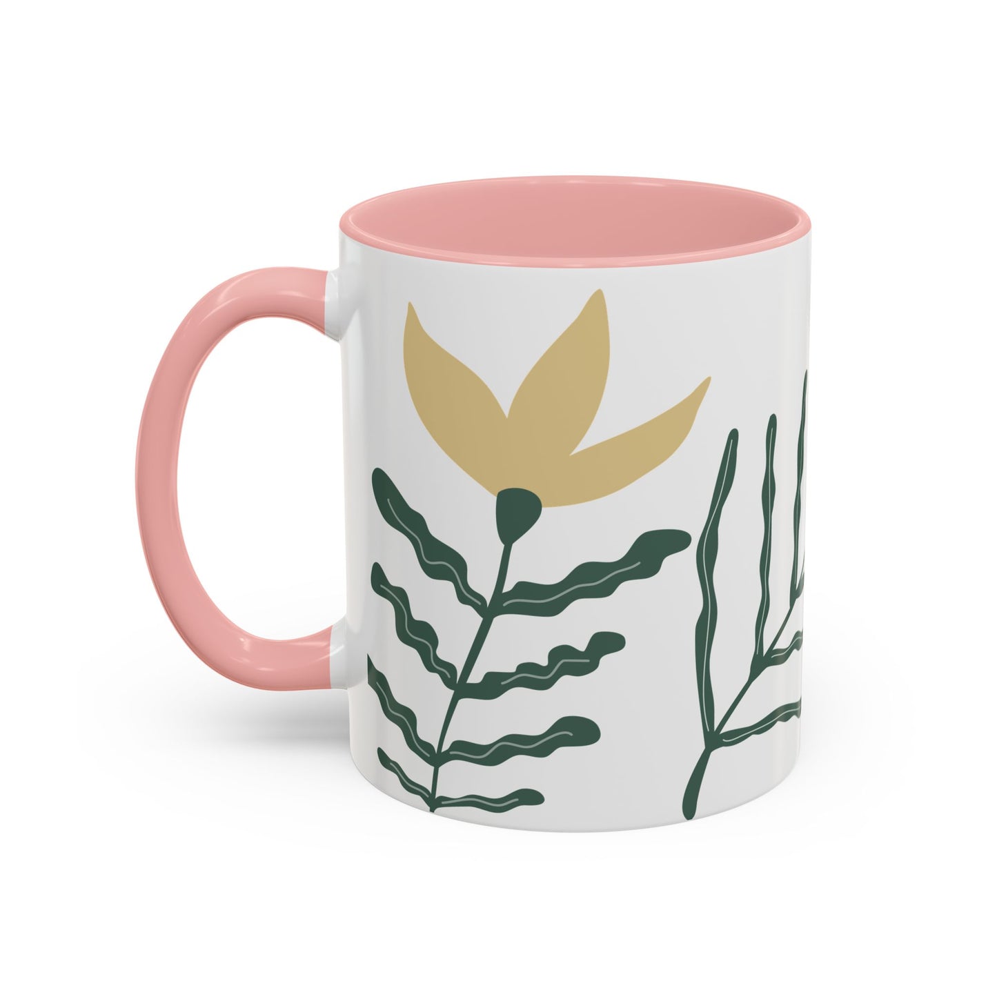 Botanical Accent Coffee Mug - 11oz - Perfect Gift for Plant Lovers