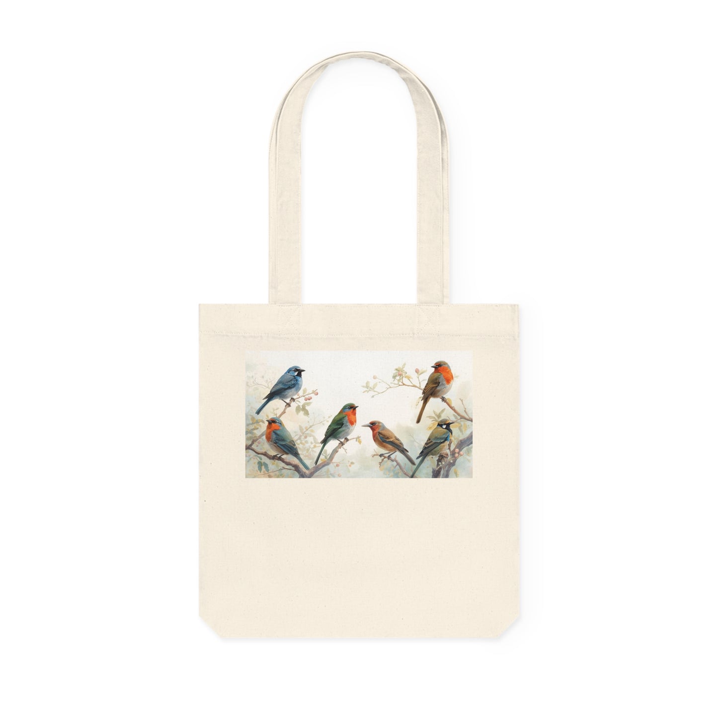 Nature-Inspired Woven Tote Bag | Clear Mind Design | Eco-Friendly Carryall, Shopping Bag, Bird Lover Gift, Gardening Tote, Boho Bag