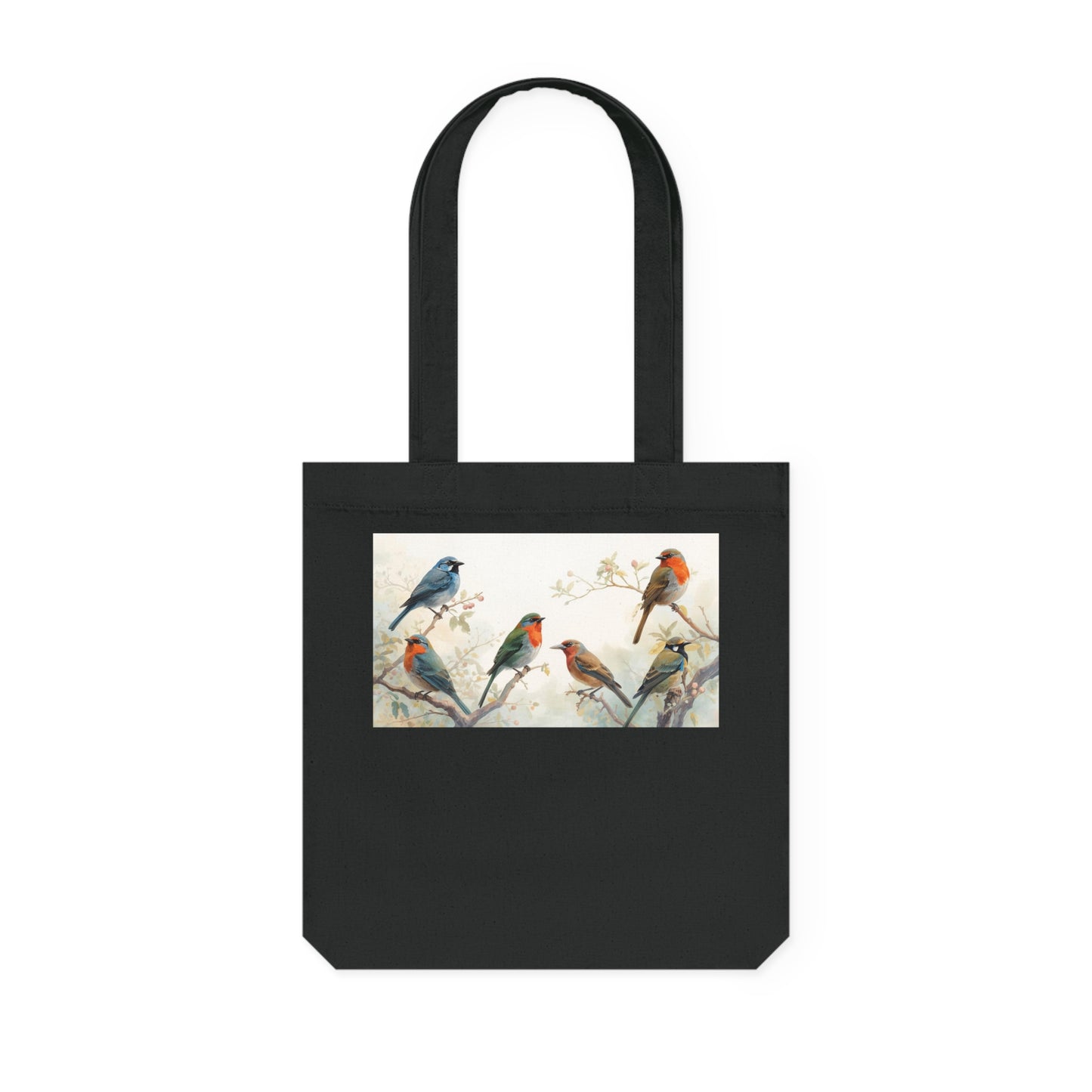 Nature-Inspired Woven Tote Bag | Clear Mind Design | Eco-Friendly Carryall, Shopping Bag, Bird Lover Gift, Gardening Tote, Boho Bag