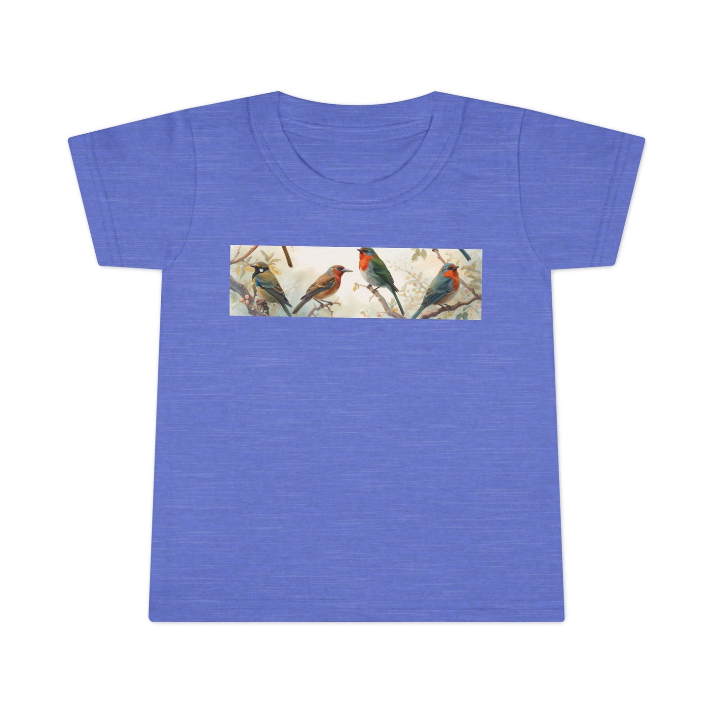 Cute nature toddler shirt with vintage bird design for kids