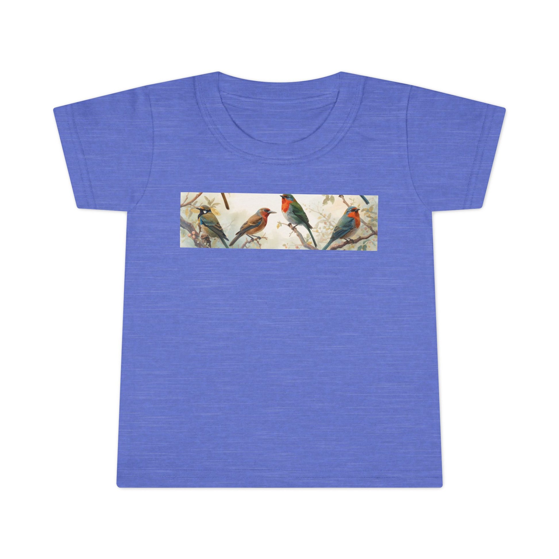 Cute nature toddler shirt with vintage bird design for kids