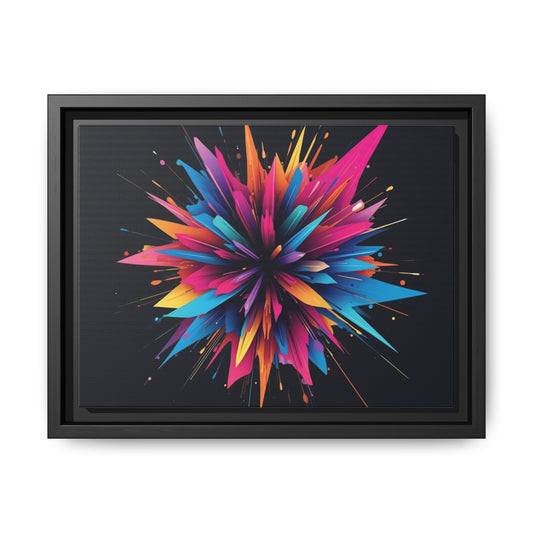 Colorful Framed Canvas Art, Modern Wall Decor, Vibrant Home Accent, Gift for Art Lovers, Contemporary Artwork