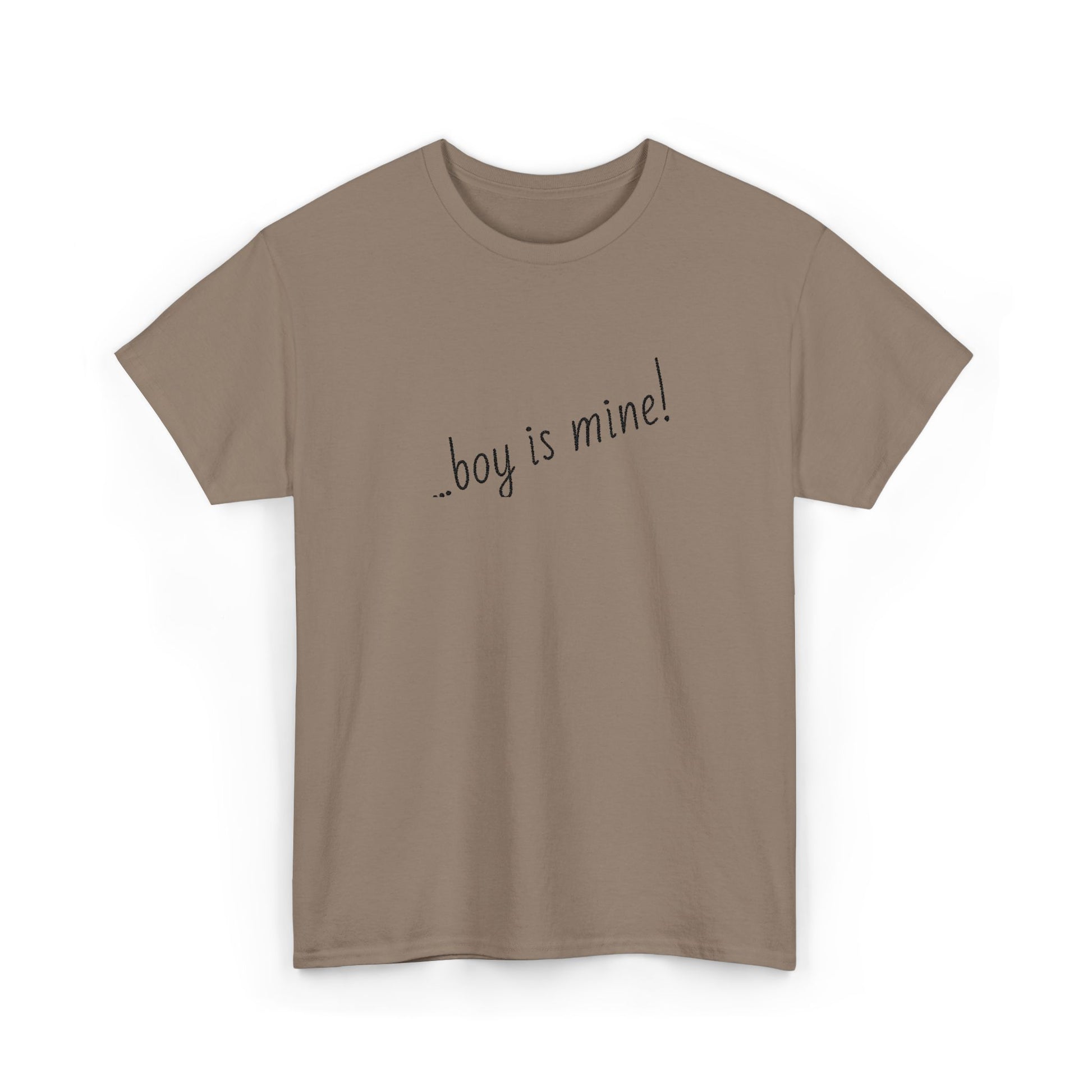Fun casual t-shirt with Boy is Mine flirty design