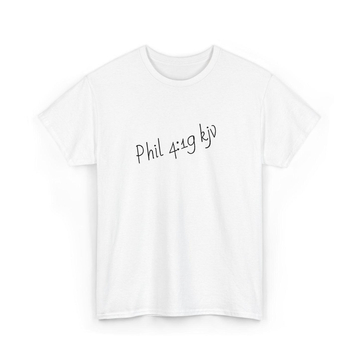 Scripture t-shirt with Philippians 4:19 KJV Bible verse