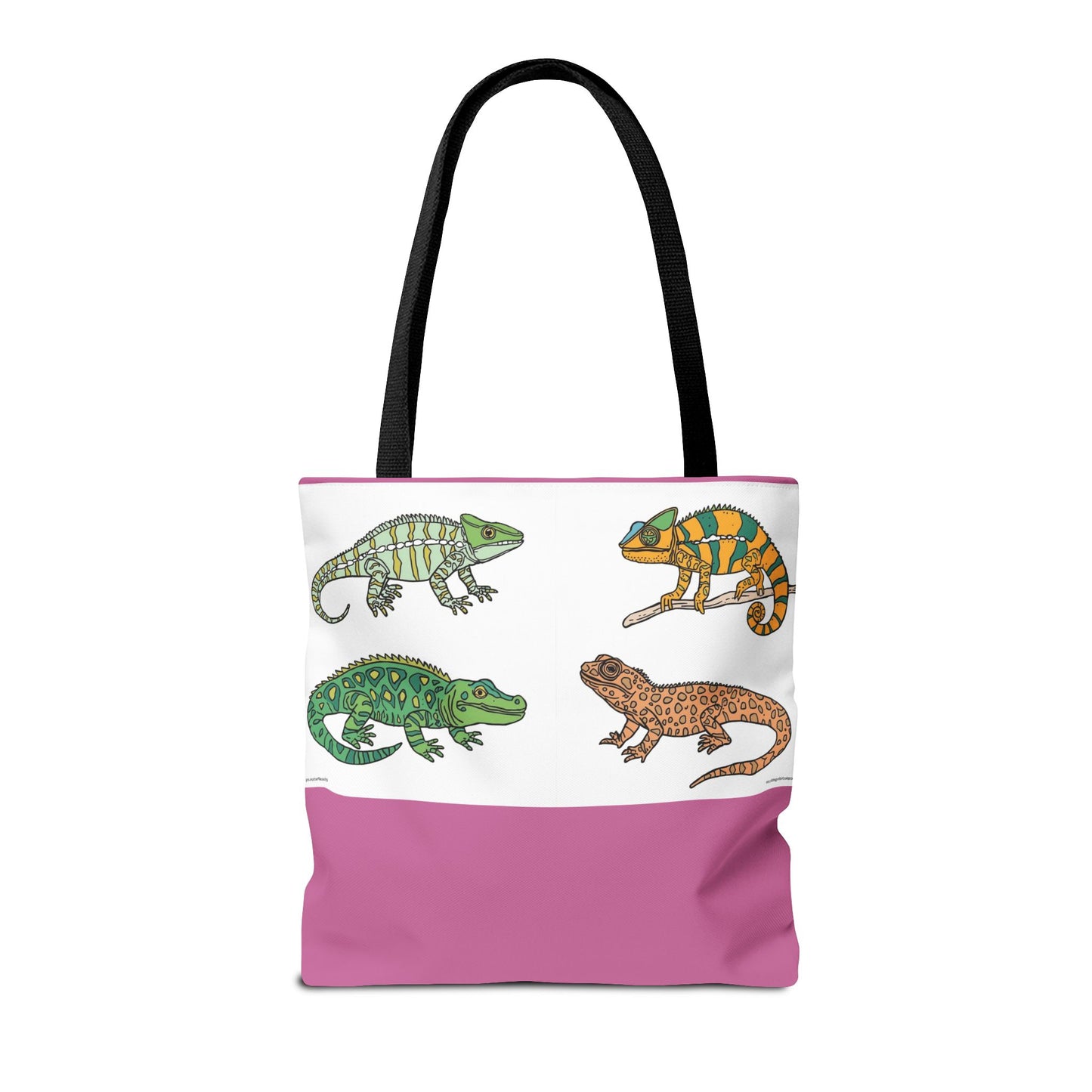 Colorful Lizard Tote Bag, Reptile Lover Gift, Eco-Friendly Shopping Bag, Beach Bag, Animal Print Purse