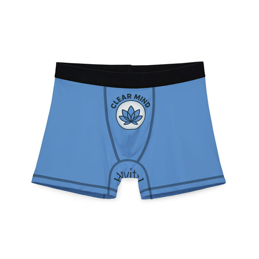 Lotus boxers with clear mind design for meditation enthusiasts