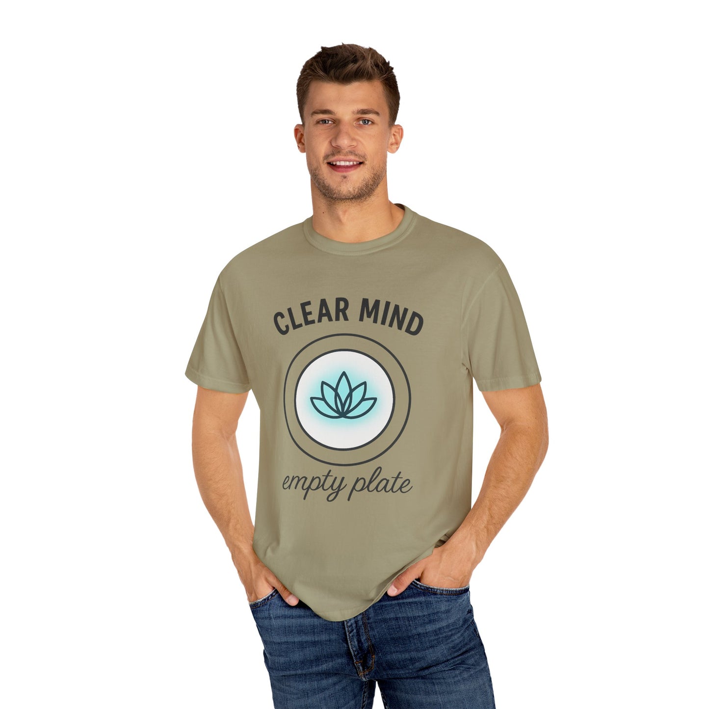 Mindful Lotus Unisex T-shirt for Fasting and Meditation, Faith-Based Theme, Gift For Believers, Gift for Friends, Sport Lovers