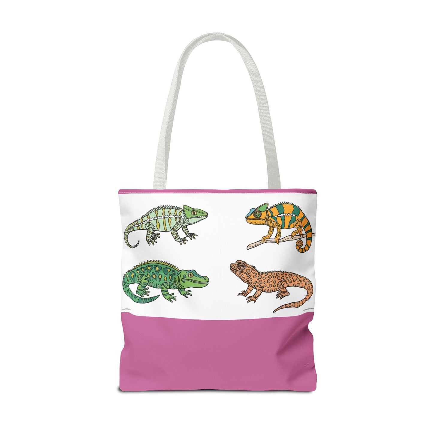 Colorful Lizard Tote Bag, Reptile Lover Gift, Eco-Friendly Shopping Bag, Beach Bag, Animal Print Purse