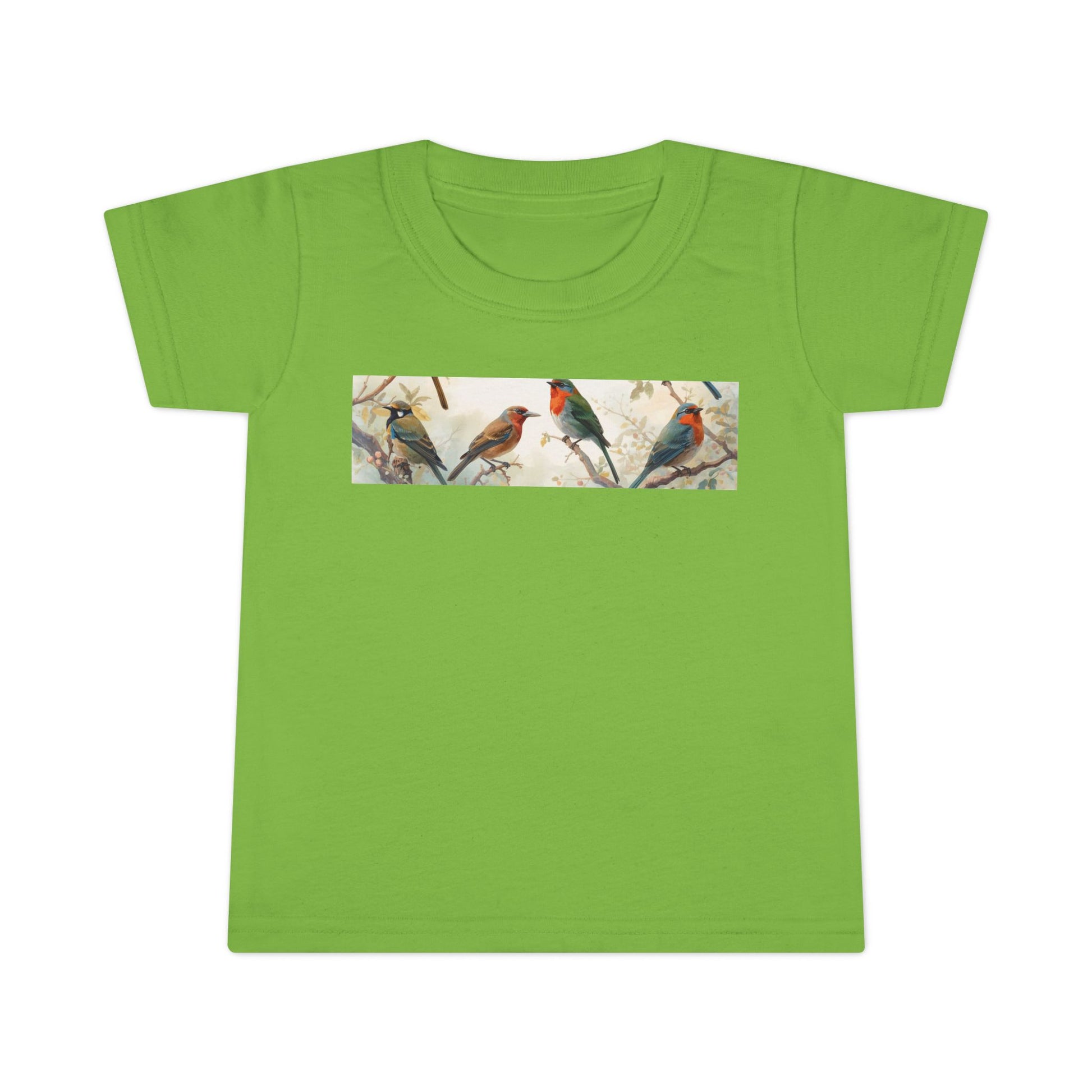 Cute nature toddler shirt with vintage bird design for kids