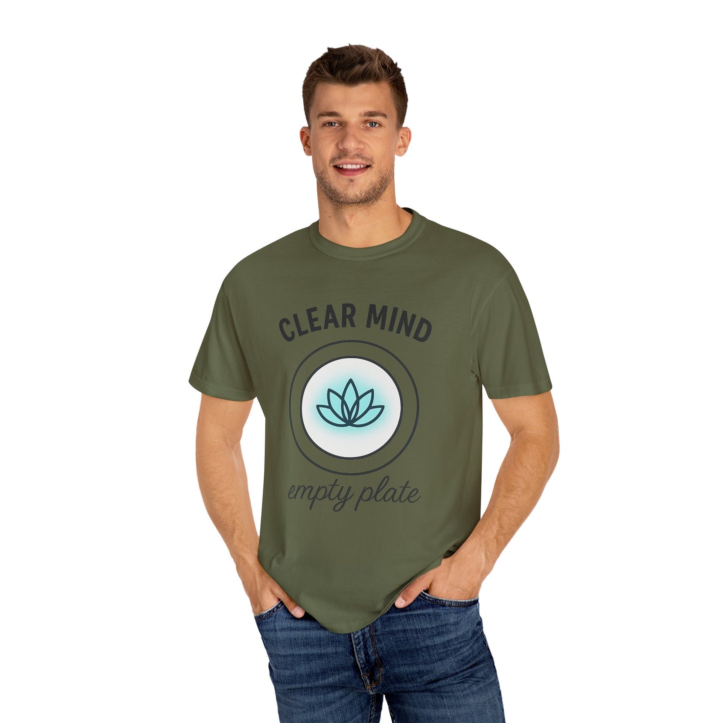 Mindful Lotus Unisex T-shirt for Fasting and Meditation, Faith-Based Theme, Gift For Believers, Gift for Friends, Sport Lovers