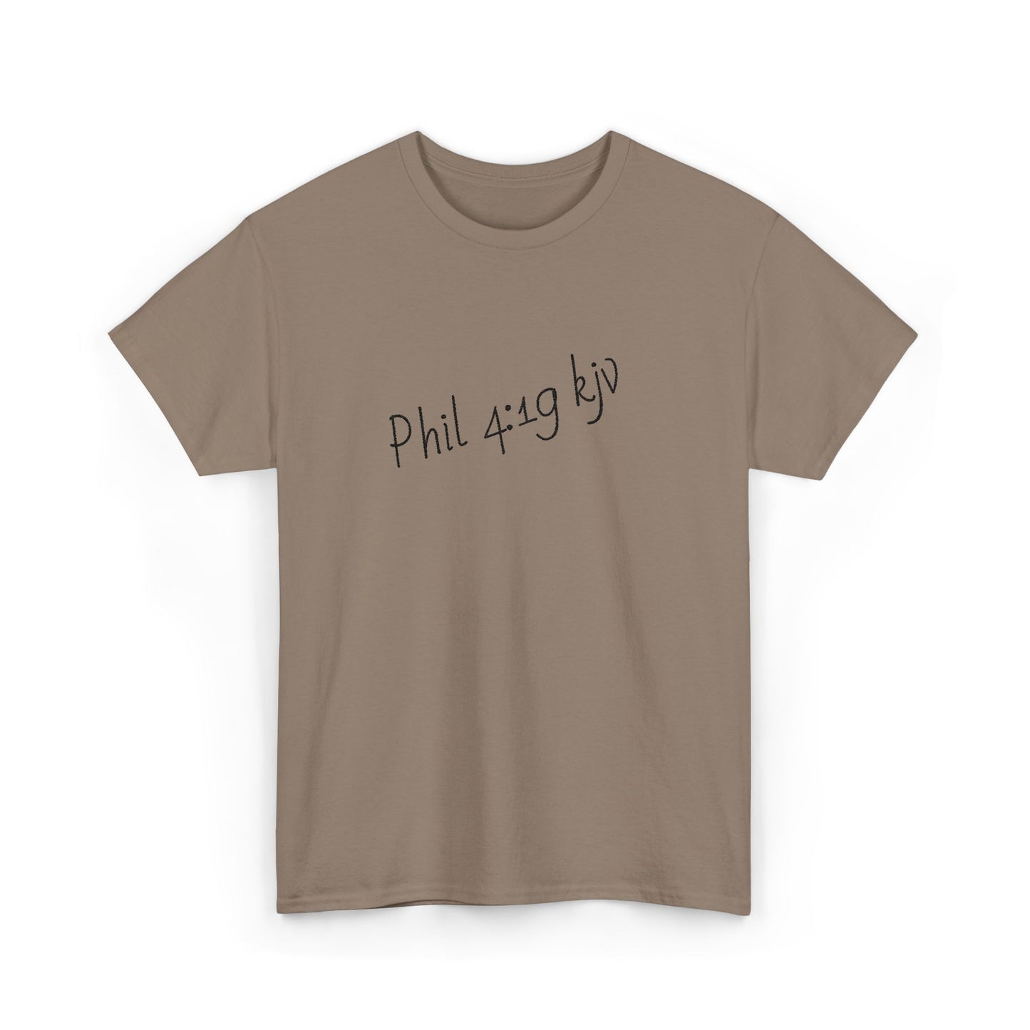 Scripture t-shirt with Philippians 4:19 KJV Bible verse