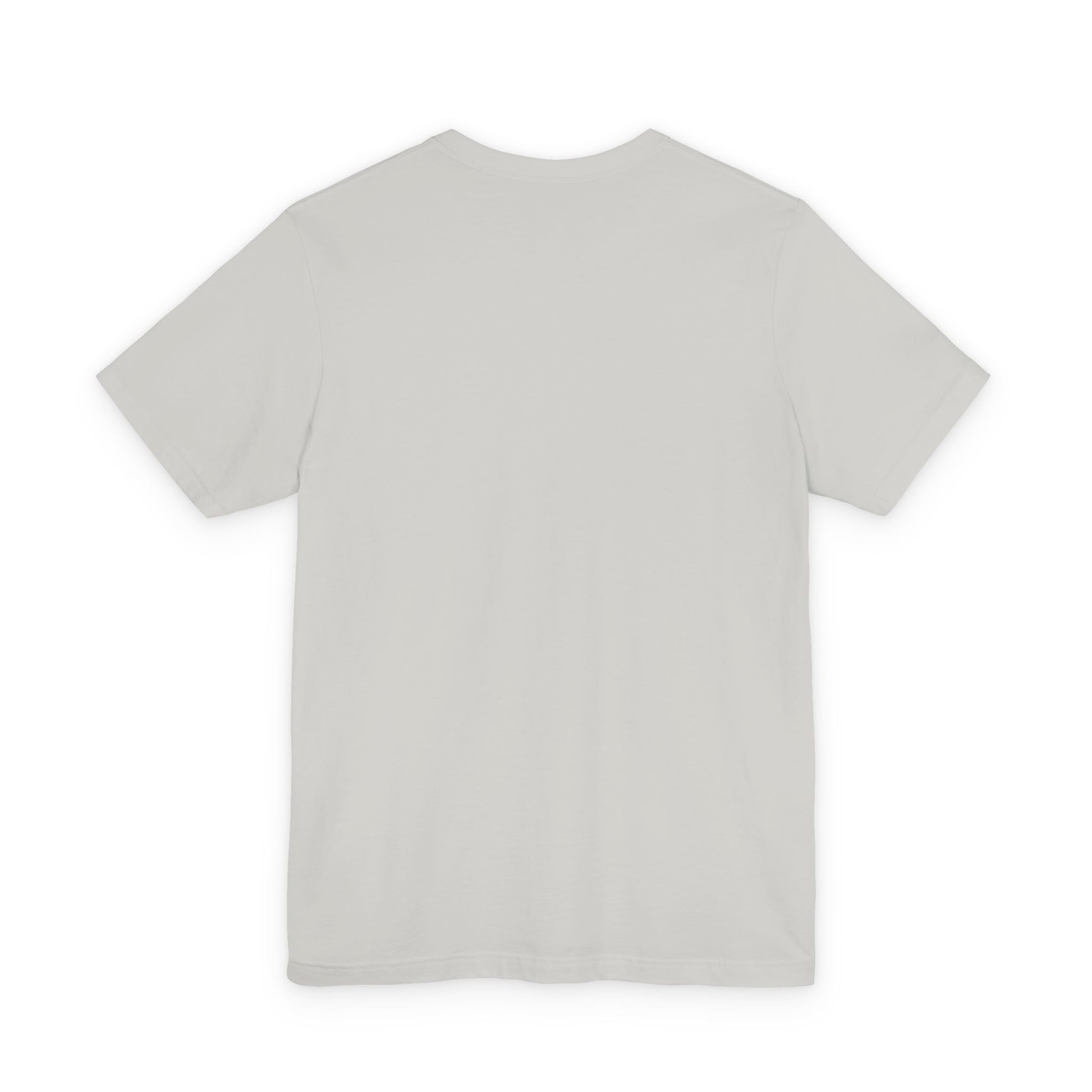 Plain light gray t-shirt on a white background