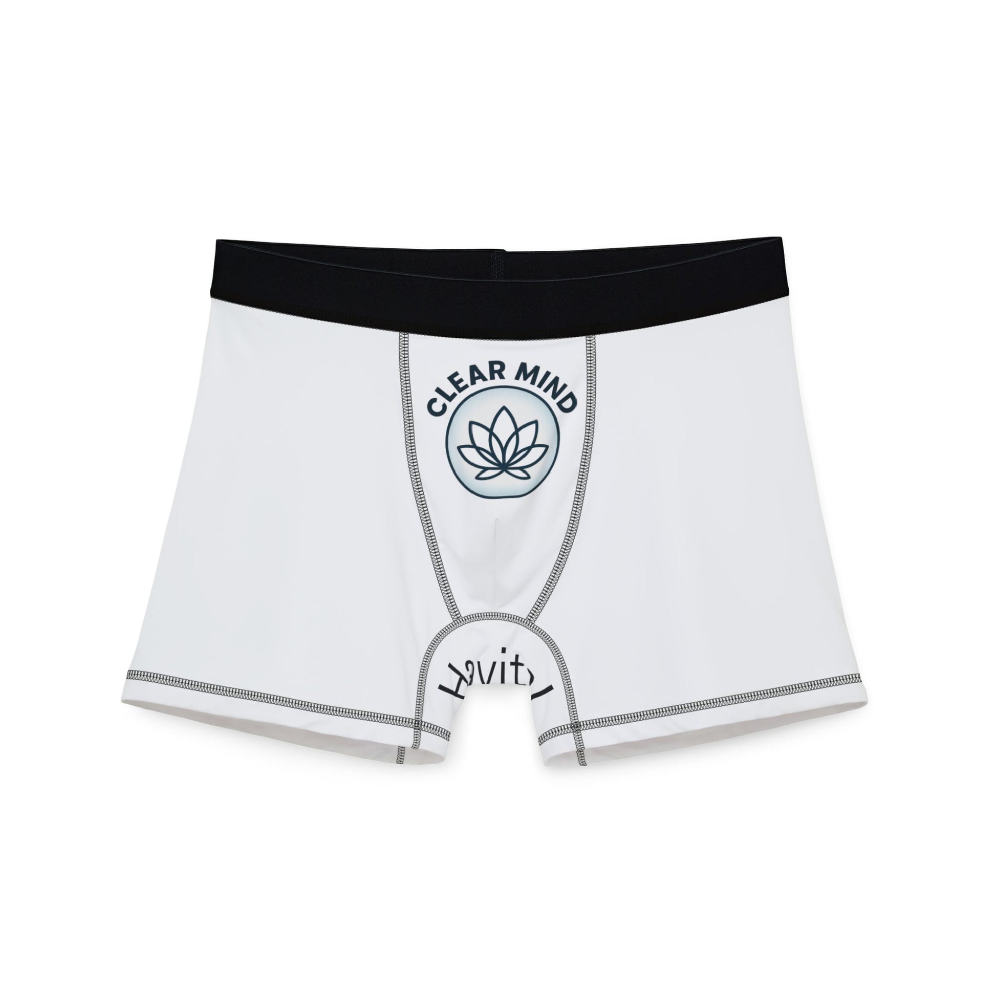 Meditation boxers with lotus plant design for mindful living