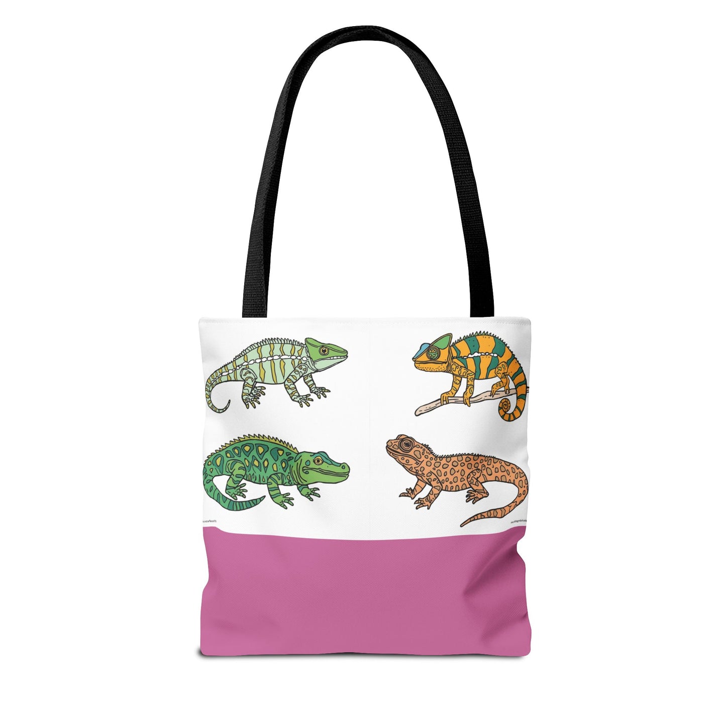 Colorful Lizard Tote Bag, Reptile Lover Gift, Eco-Friendly Shopping Bag, Beach Bag, Animal Print Purse