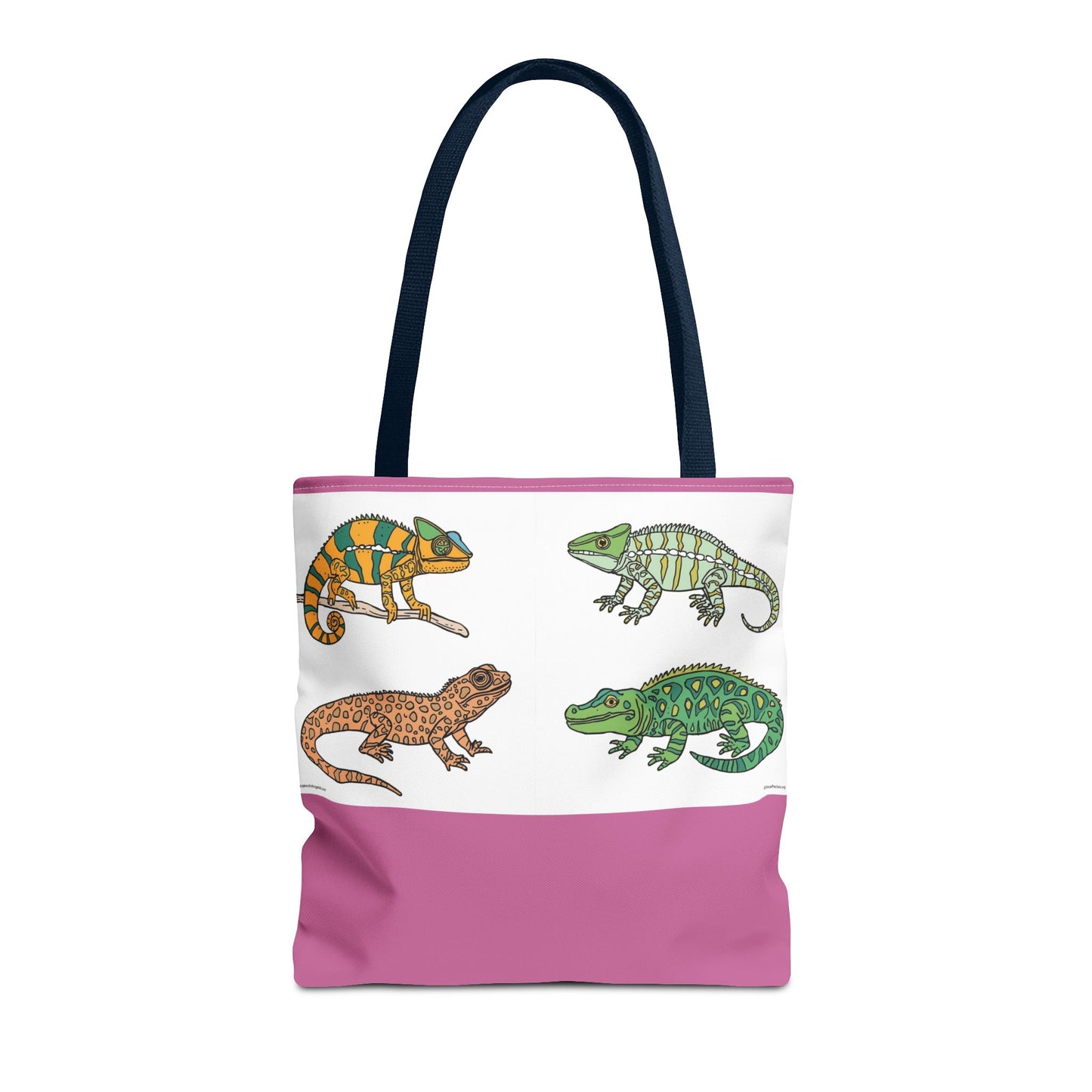 Colorful Lizard Tote Bag, Reptile Lover Gift, Eco-Friendly Shopping Bag, Beach Bag, Animal Print Purse