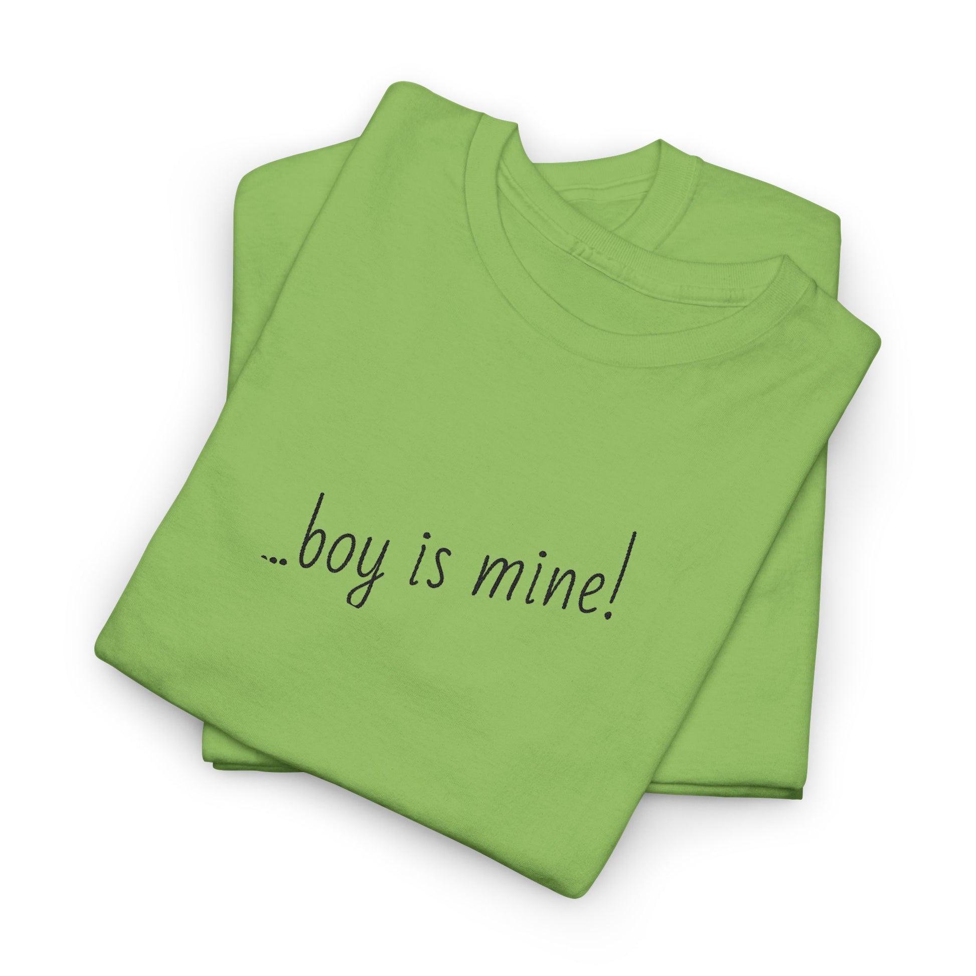 Fun casual t-shirt with Boy is Mine flirty design