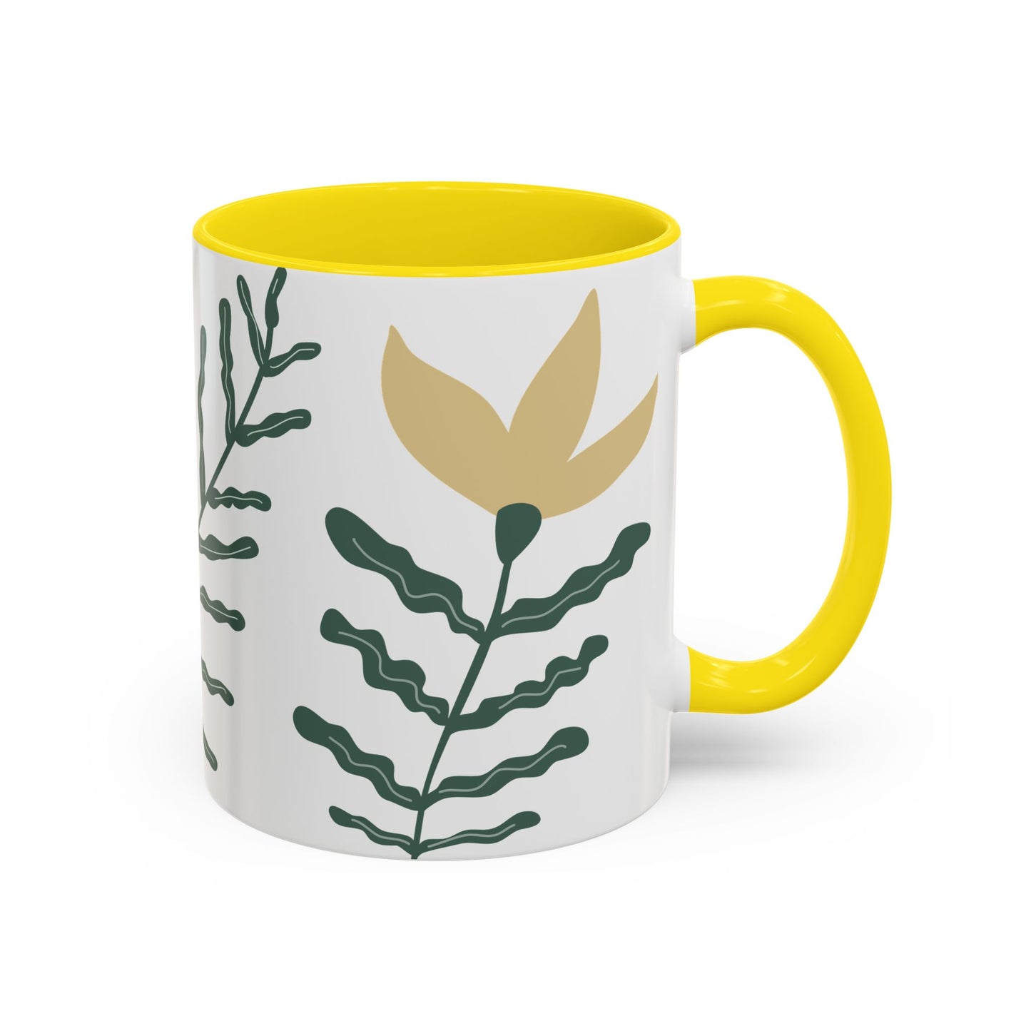 Botanical Accent Coffee Mug - 11oz - Perfect Gift for Plant Lovers