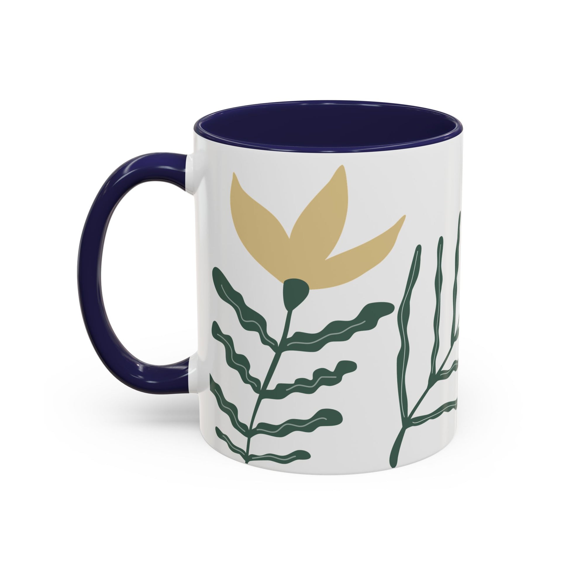 Nature-inspired coffee mug with botanical accent perfect for morning coffee
