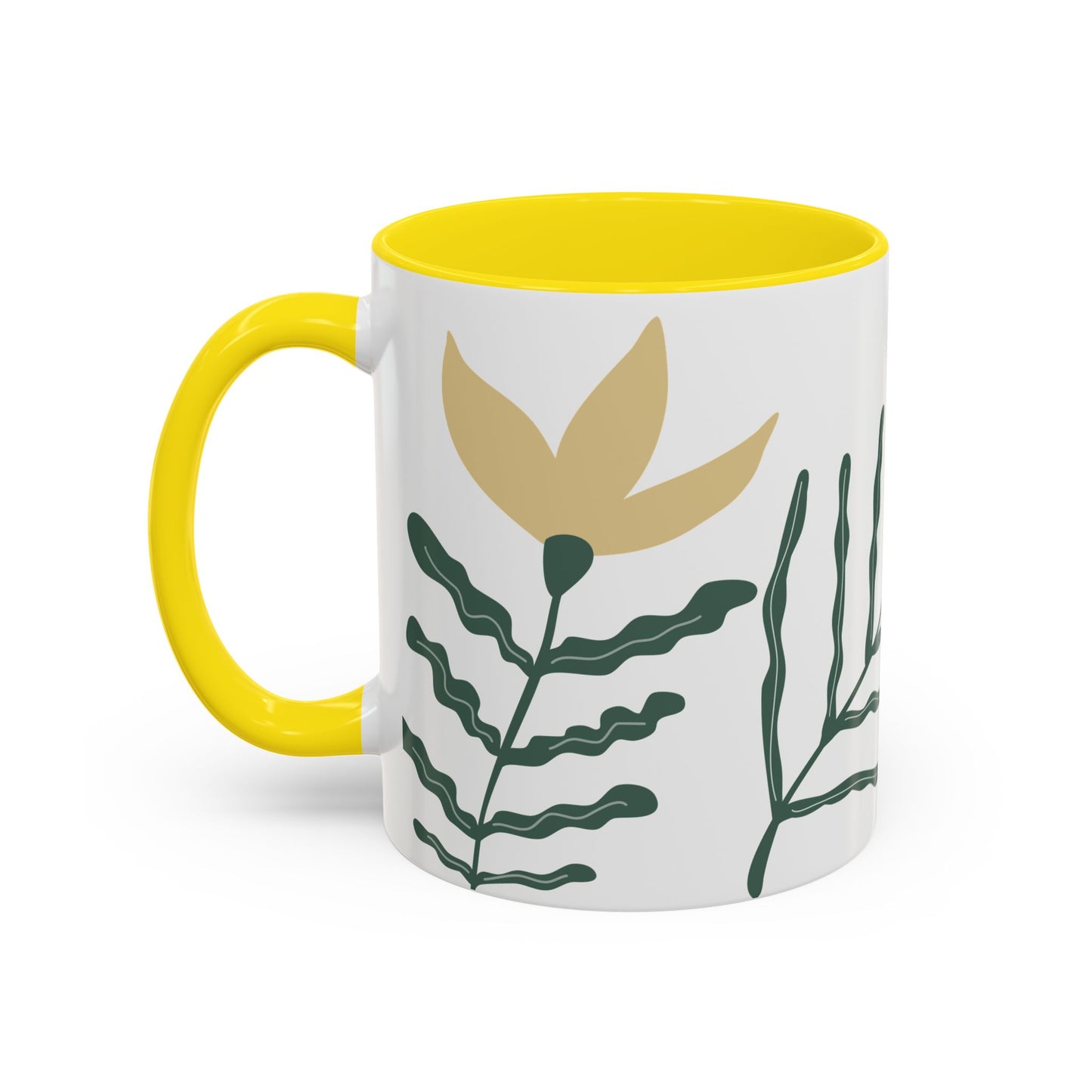 Botanical Accent Coffee Mug - 11oz - Perfect Gift for Plant Lovers