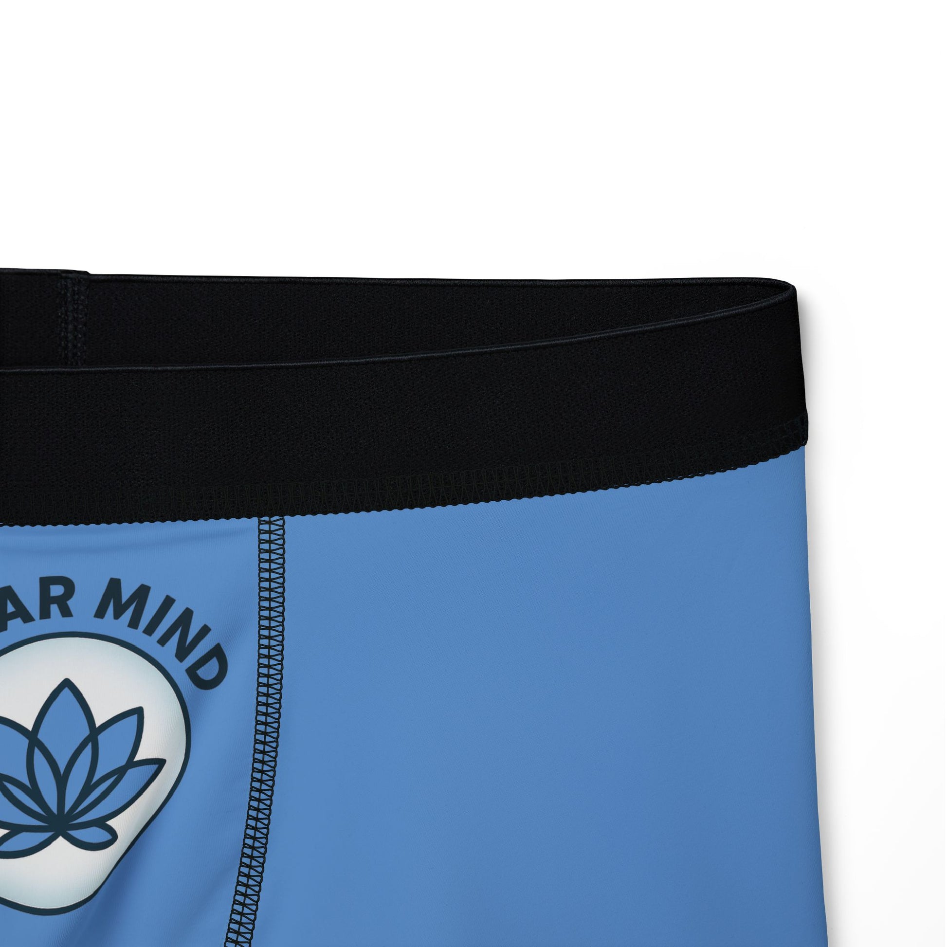Lotus boxers with clear mind design for meditation enthusiasts