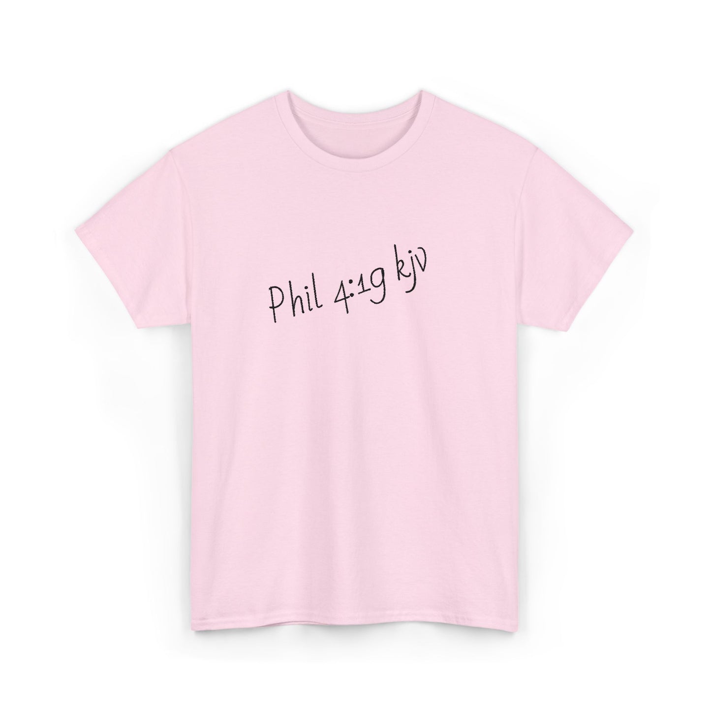 Scripture t-shirt with Philippians 4:19 KJV Bible verse