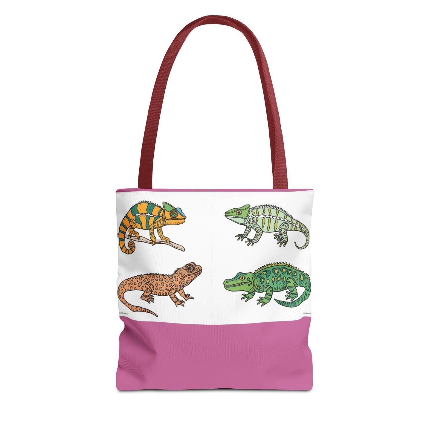 Colorful Lizard Tote Bag, Reptile Lover Gift, Eco-Friendly Shopping Bag, Beach Bag, Animal Print Purse