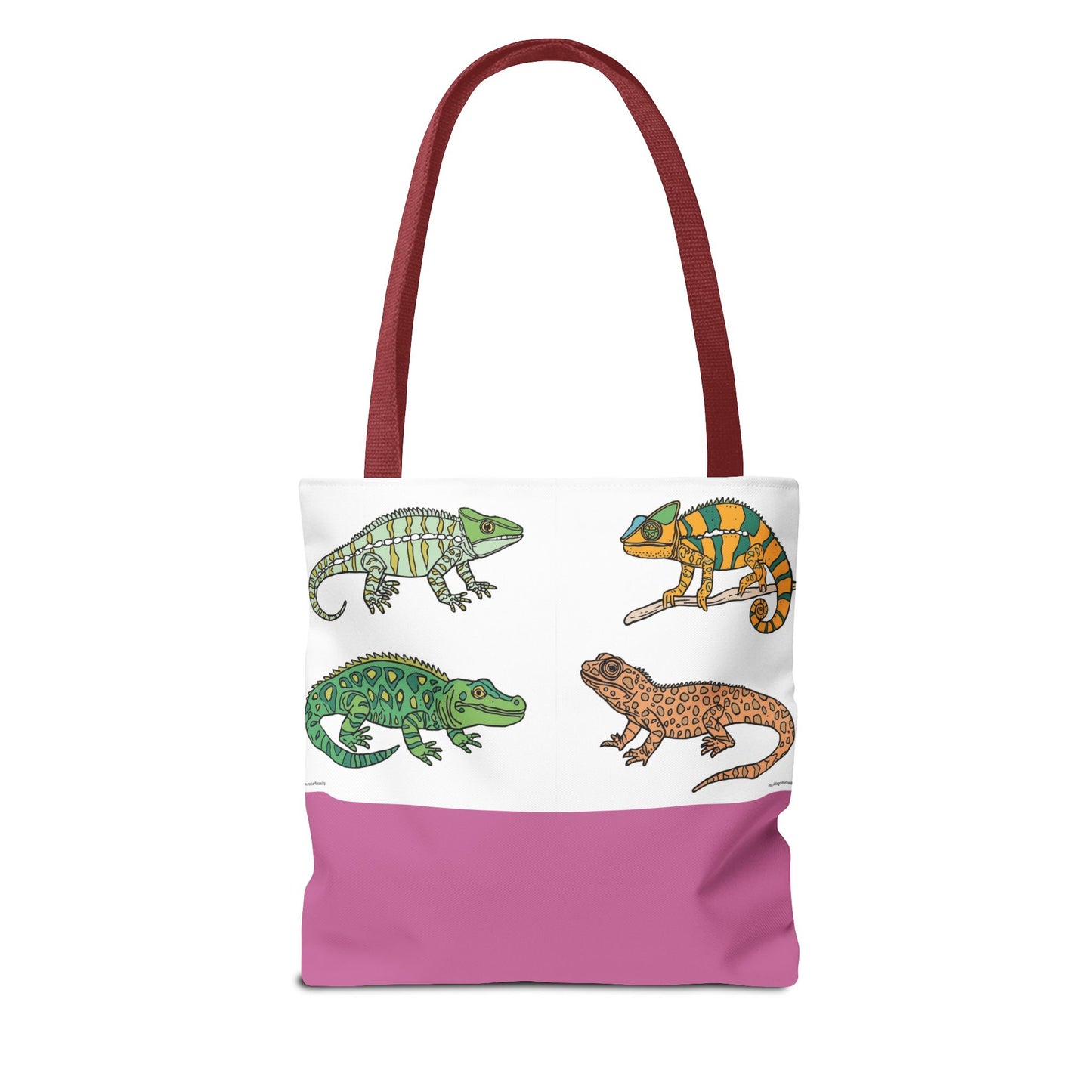 Colorful Lizard Tote Bag, Reptile Lover Gift, Eco-Friendly Shopping Bag, Beach Bag, Animal Print Purse