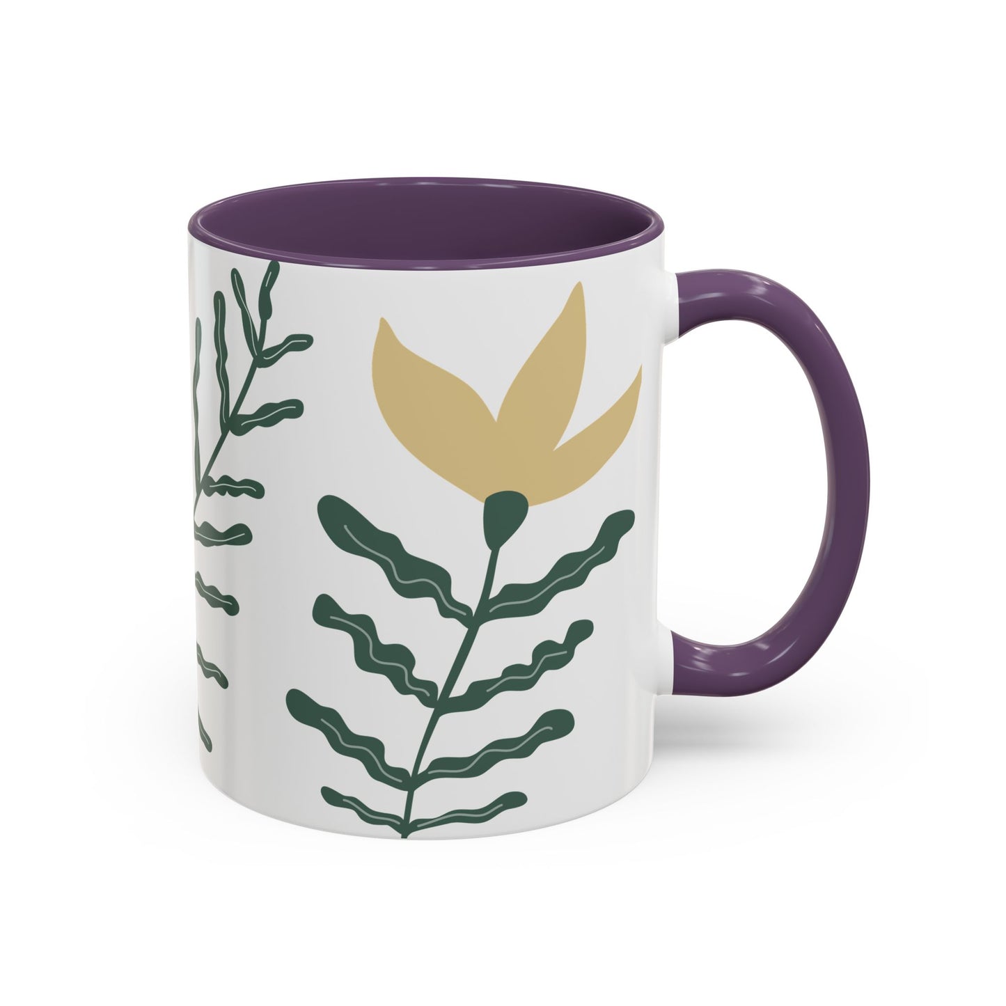 Botanical Accent Coffee Mug - 11oz - Perfect Gift for Plant Lovers