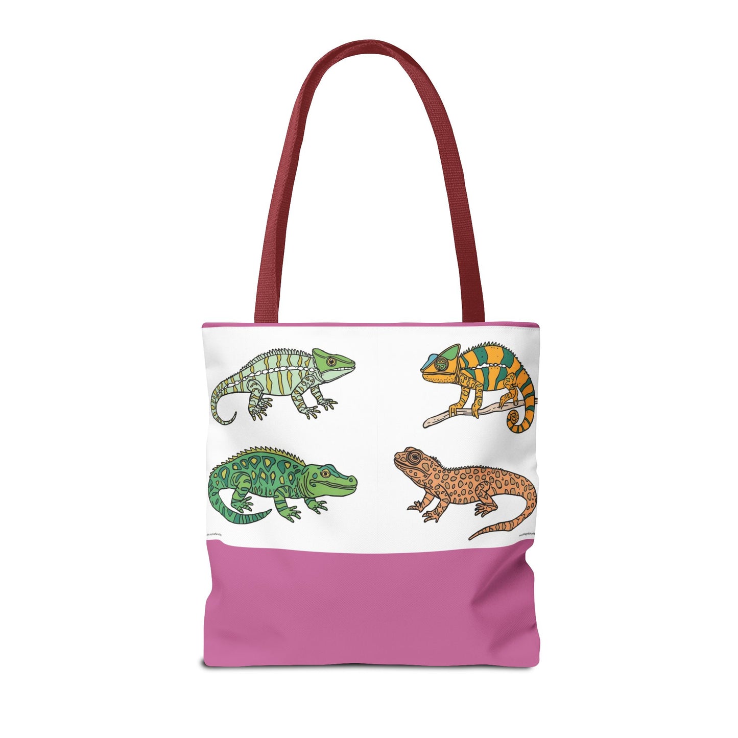 Colorful Lizard Tote Bag, Reptile Lover Gift, Eco-Friendly Shopping Bag, Beach Bag, Animal Print Purse