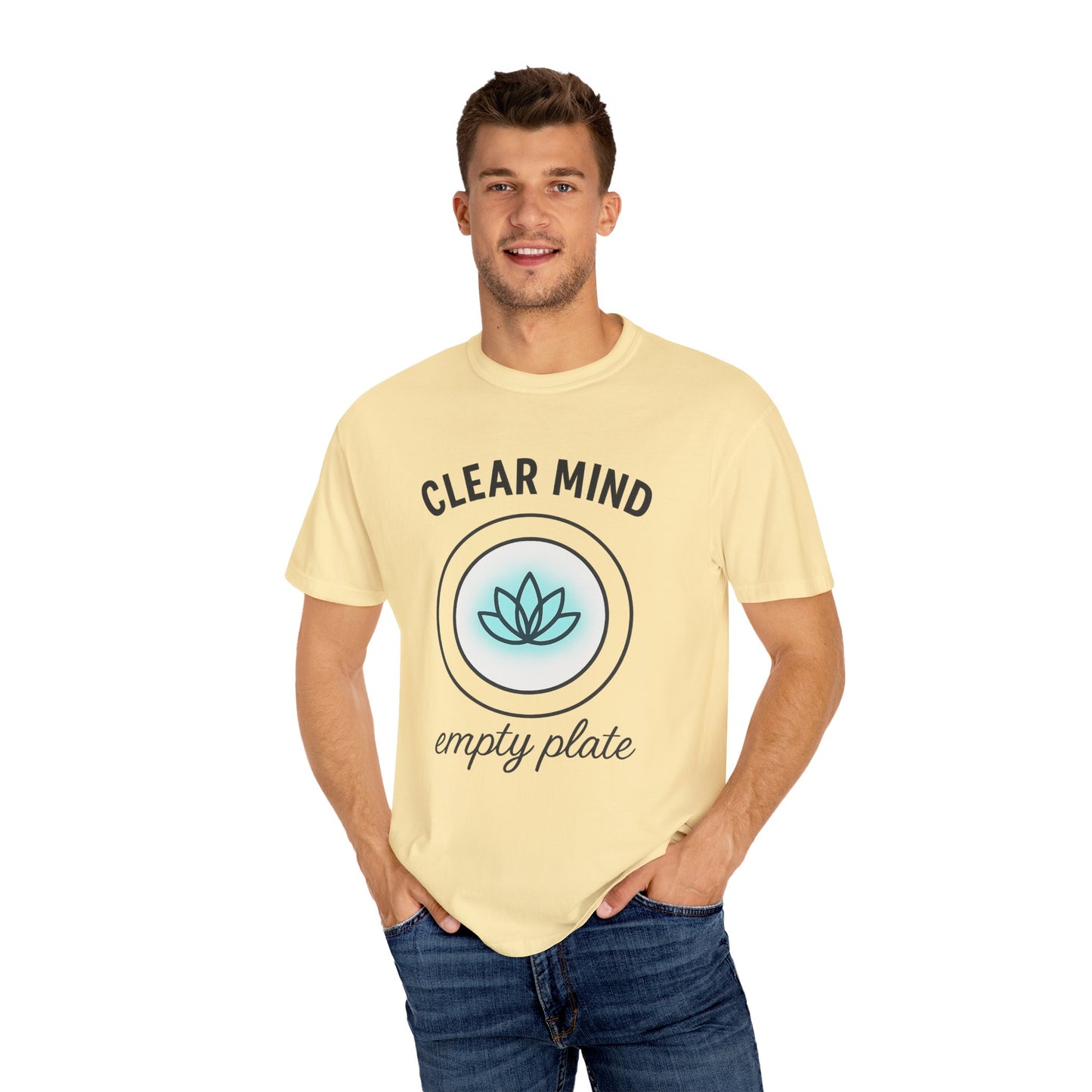 Mindful Lotus Unisex T-shirt for Fasting and Meditation, Faith-Based Theme, Gift For Believers, Gift for Friends, Sport Lovers