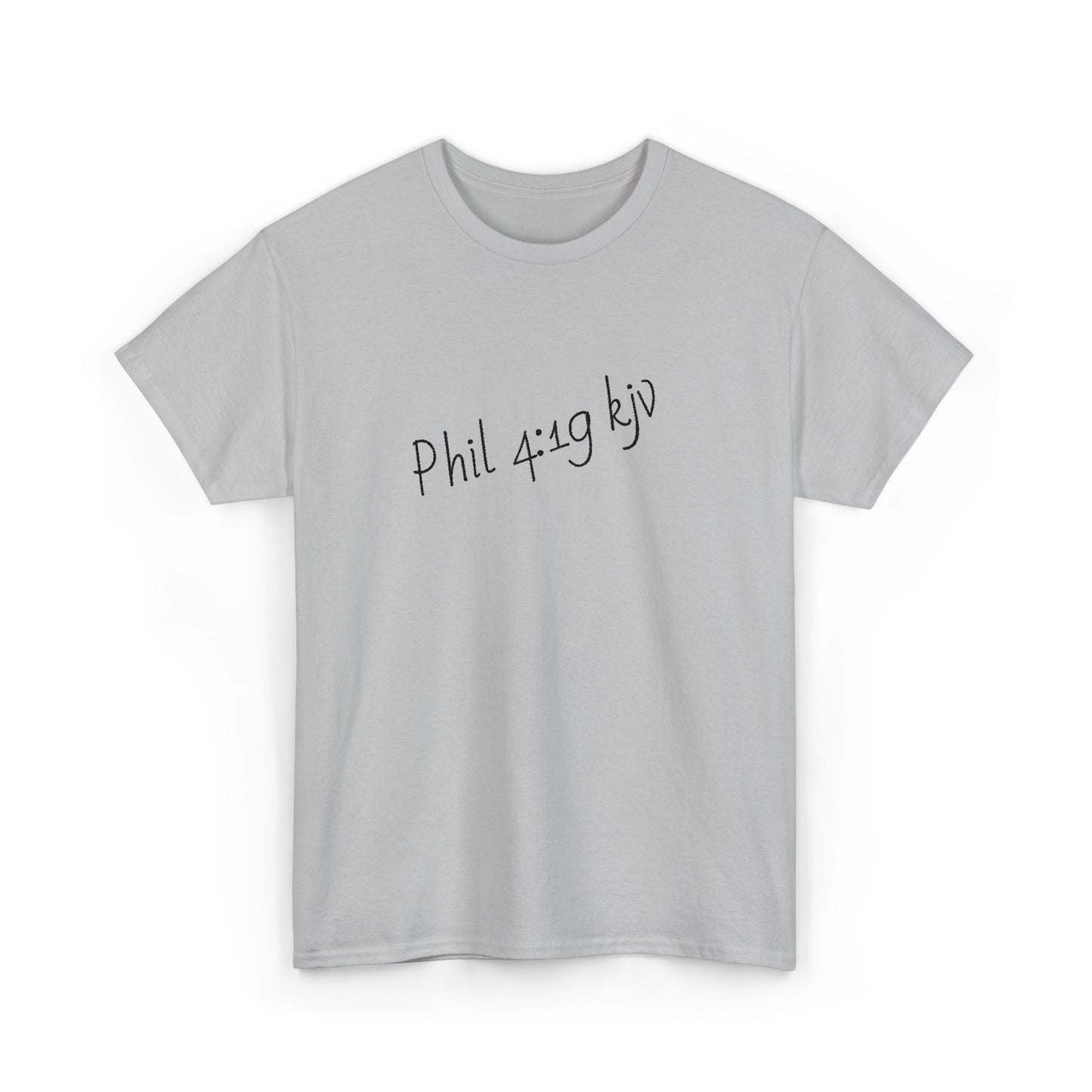 Scripture t-shirt with Philippians 4:19 KJV Bible verse