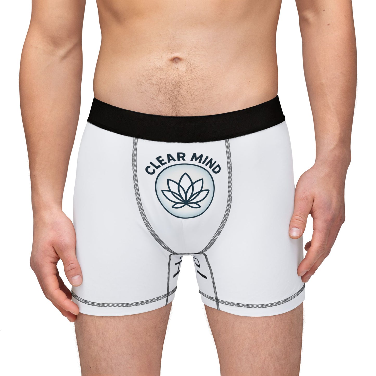 Meditation boxers with lotus plant design for mindful living